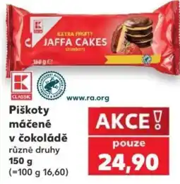 Kaufland K classic piškoty máčené v čokoládě nabídka