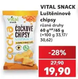 Kaufland Vital snack čokové chipsy nabídka