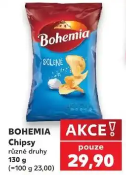 Kaufland Bohemia chipsy různé druhy nabídka