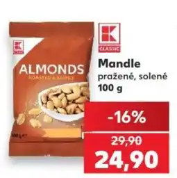 Kaufland K Classic mandle pražené solené nabídka