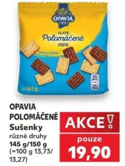 Kaufland Opavia polomáčené sušenky nabídka