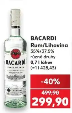 Kaufland Bacardi Rum/Lihovina nabídka