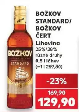 Kaufland Božkov standard/božkov čert nabídka