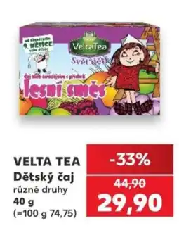 Kaufland Velta Tea Dětský čaj různé druhy nabídka