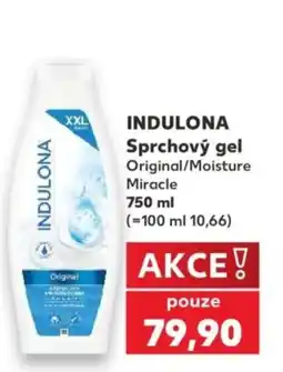 Kaufland Indulona sprchový gel original/moisture miracle nabídka