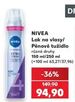 Kaufland Nivea lak na vlasy nabídka