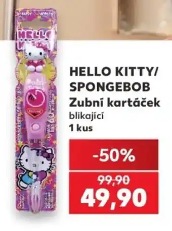 Hello kitty/ spongebob zubní kartáček