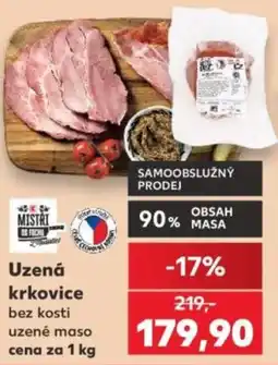 Kaufland Uzená krkovice bez kosti nabídka