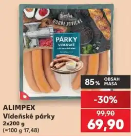 Kaufland Alimpex vídeňské párky nabídka