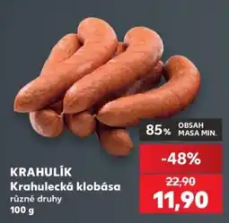 Kaufland Krahulík krahulecká klobása nabídka