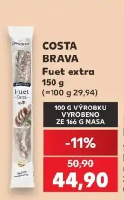 Kaufland Costa Brava Fuet extra nabídka