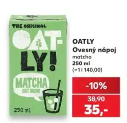 Kaufland Oatly ovesný nápoj matcha nabídka