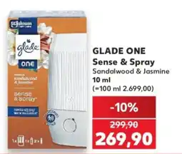 Kaufland glade one sense & spray sandalwood & jasmine nabídka