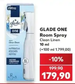 Kaufland Glade one room spray clean linen nabídka