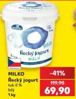 Kaufland Milko Řecký jogurt bílý nabídka