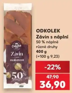Kaufland Odkolek závin s náplní nabídka