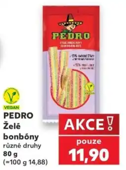 Kaufland Pedro želé bonbóny různé druhy nabídka