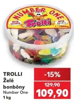 Kaufland Trolli želé bonbóny number one nabídka
