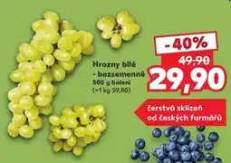 Kaufland Hrozny bílé nabídka