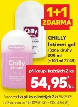 Kaufland Chilly intimní gel nabídka