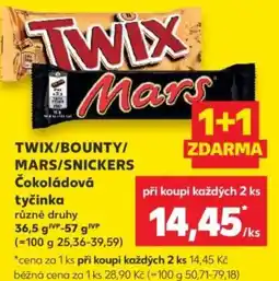 Kaufland Twix bounty mars snickers nabídka