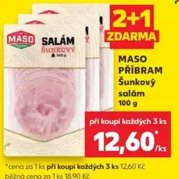 Kaufland Maso příbram šunkový salám nabídka