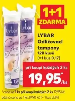 Kaufland Lybar odličovací tampony nabídka