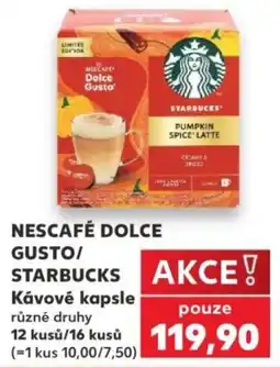 Kaufland Nescafe Dolce Gusto Starbucks Kávové kapsle nabídka