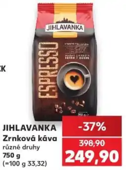 Kaufland Jihlavanka zrnková káva nabídka
