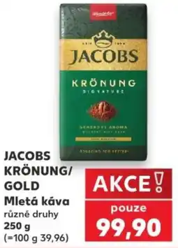 Kaufland Jacobs krönung/gold mletá káva nabídka