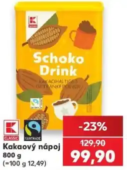 Kaufland K-Classic Kakaový nápoj nabídka
