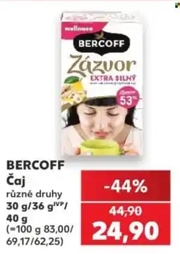 Kaufland Bercoff čaj nabídka