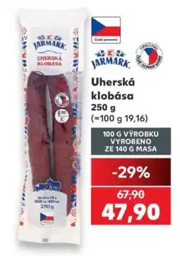 Kaufland Jarmark uherská klobása nabídka