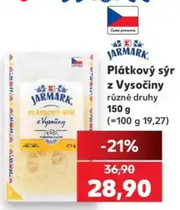 Kaufland Jarmark plátkový sýr z Vysočiny nabídka