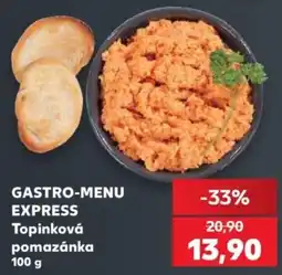 Kaufland Gastro-menu express topinková pomazánka nabídka
