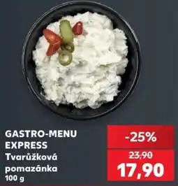 Kaufland Gastro-menu express tvarůžková pomazánka nabídka