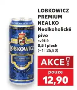 Kaufland Lobkowicz nealkoholické pivo světlé nabídka