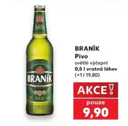 Kaufland Braník pivo světlé výčepní nabídka