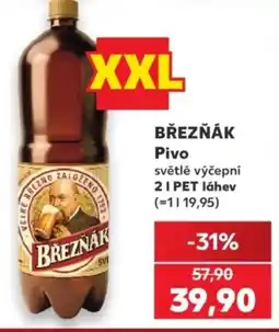 Kaufland Březňák Pivo světlé výčepní nabídka