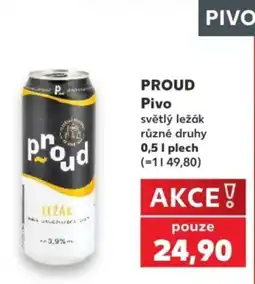 Kaufland Proud pivo světlý ležák nabídka