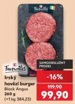 Kaufland Favourites irský hovězí burger nabídka