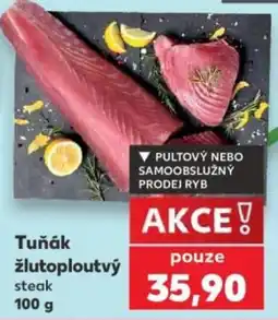 Kaufland Tuňák žlutoploutvý steak nabídka