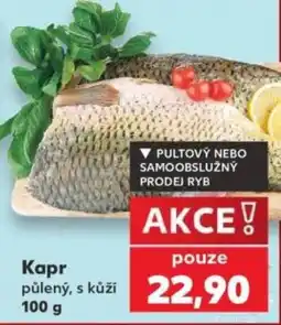 Kaufland Kapr půlený, s kůží nabídka