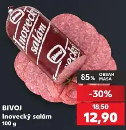 Kaufland Bivoj inovecký salám nabídka