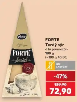 Kaufland Valio Forte tvrdý sýr à la parmezán nabídka
