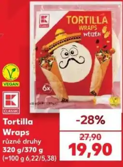 Kaufland K Classic Tortilla Wraps nabídka