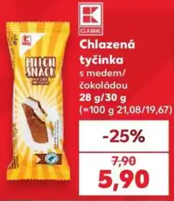 Kaufland K Classic chlazená tyčinka s medem/čokoládou nabídka