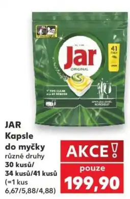 Kaufland Jar kapsle do myčky různé druhy nabídka