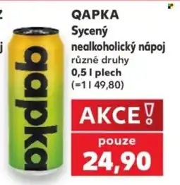 Kaufland Qapka sycený nealkoholický nápoj nabídka