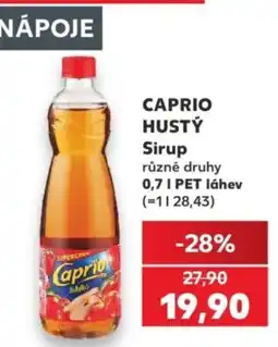 Kaufland Caprio hustý sirup nabídka